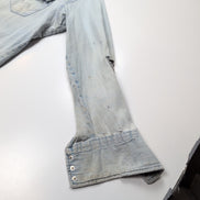 Chemise Wrangler 2XL Tall Jean Western Vintage GRUNG manches longues