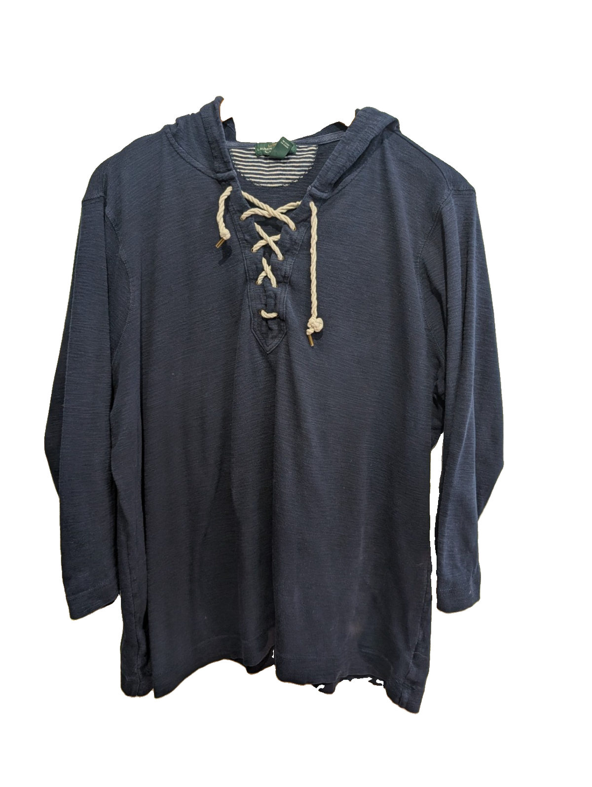 Sweat à capuche femme LRL Lauren Ralph Lauren Jeans Co bleu marine XL
