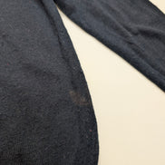 Pull TOMMY HILFIGER Col V Laine Fine Bleu Marine Logo Brodé Homme Taille M