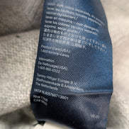 Pull TOMMY HILFIGER Homme Gris Moucheté 100% Coton Taille L Excellent État