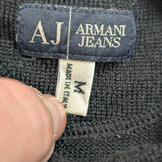 Pull Col Montant Armani Jeans - 100% Laine Italienne - Noir - Taille M