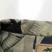 Chemise Hawaïenne Jamaica Jaxx 100% Soie Noire Feuillage Taille L