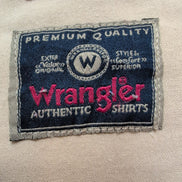 Chemise Wrangler Manches Longues Crème 100% Coton avec Poches Taille L