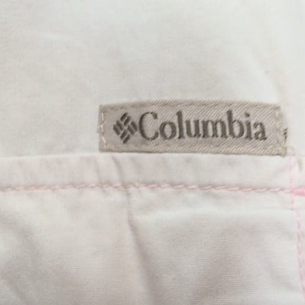 Chemise COLUMBIA Homme XXL Blanche Rose Pâle Manches Courtes Technique