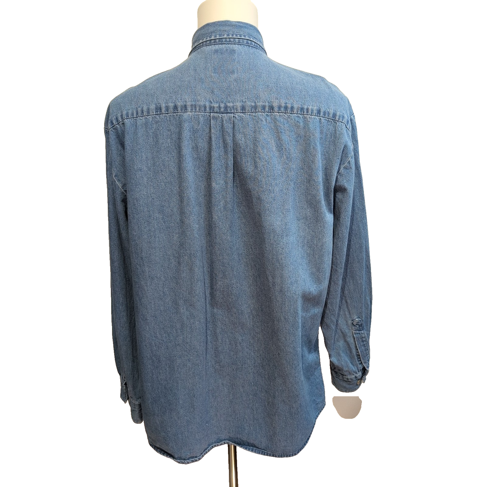 Chemise Dickies XL Jean Bleu 100% Coton Made in Nicaragua manches longues