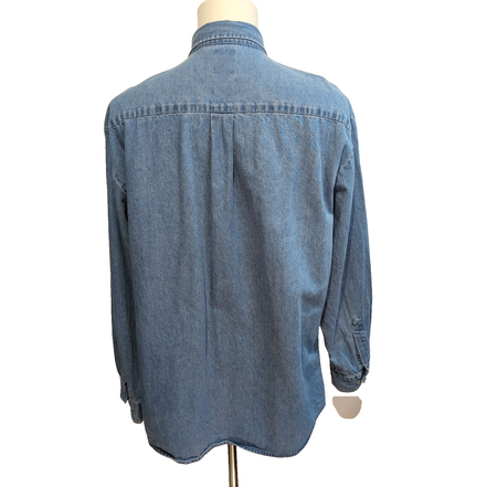 Chemise Dickies XL Jean Bleu 100% Coton Made in Nicaragua manches longues