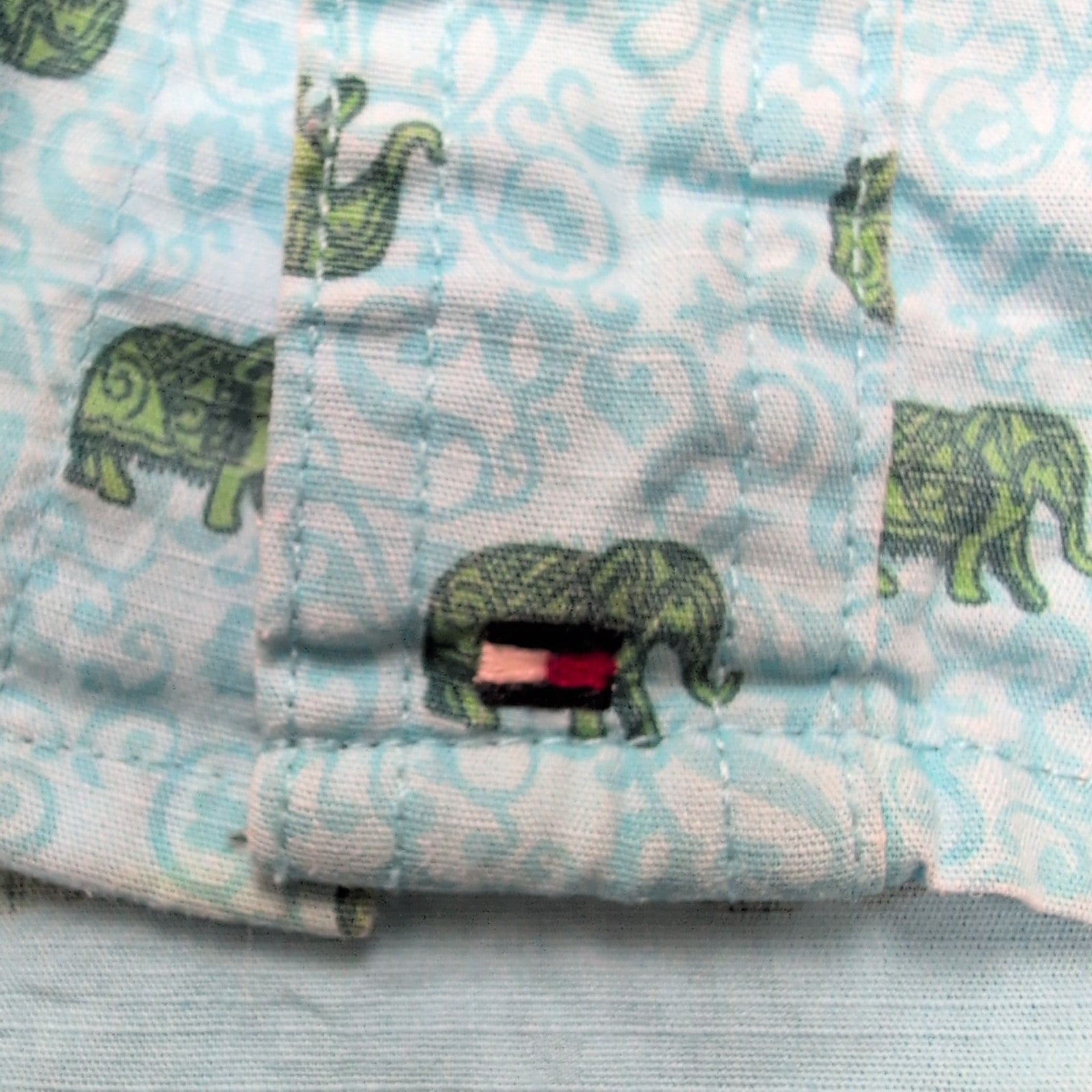 Chemise Tommy Hilfiger Slim Fit Bleue Motifs Éléphants - Taille S