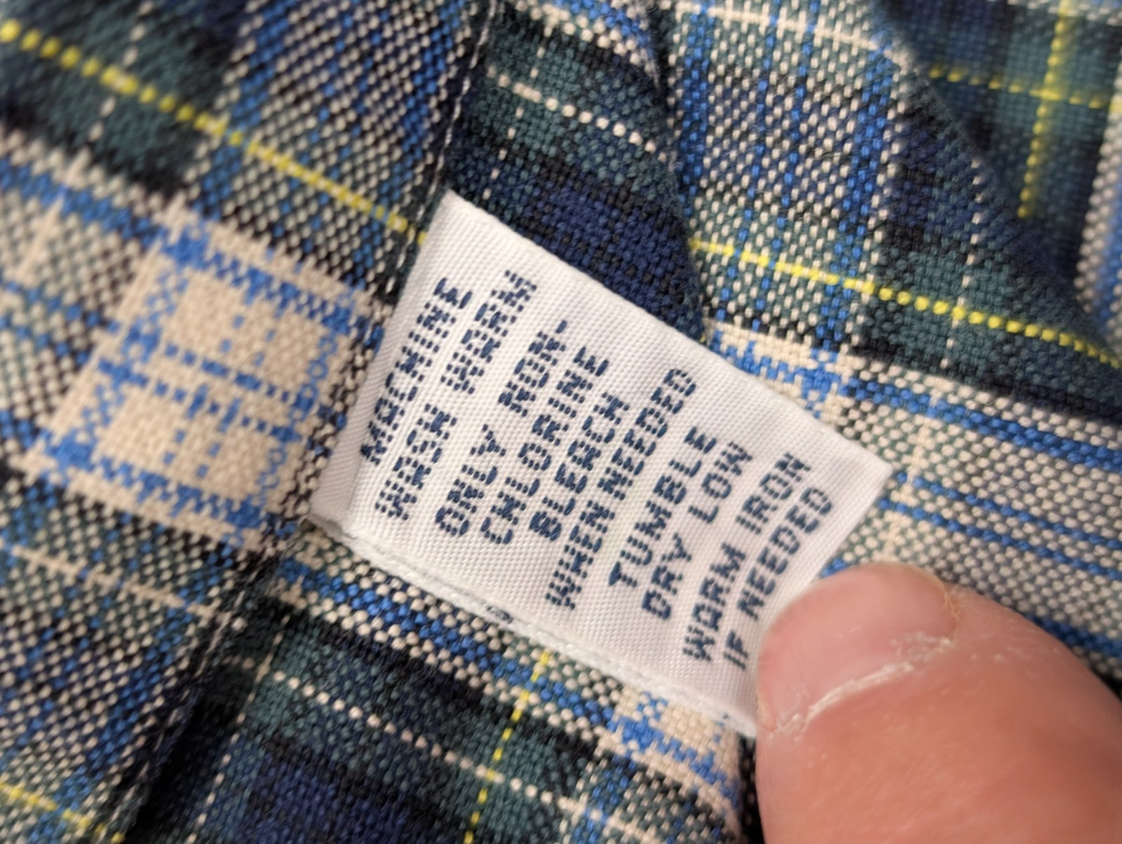 Chemise Ralph Lauren verte et marine à carreaux taille XXL logo vert #2567