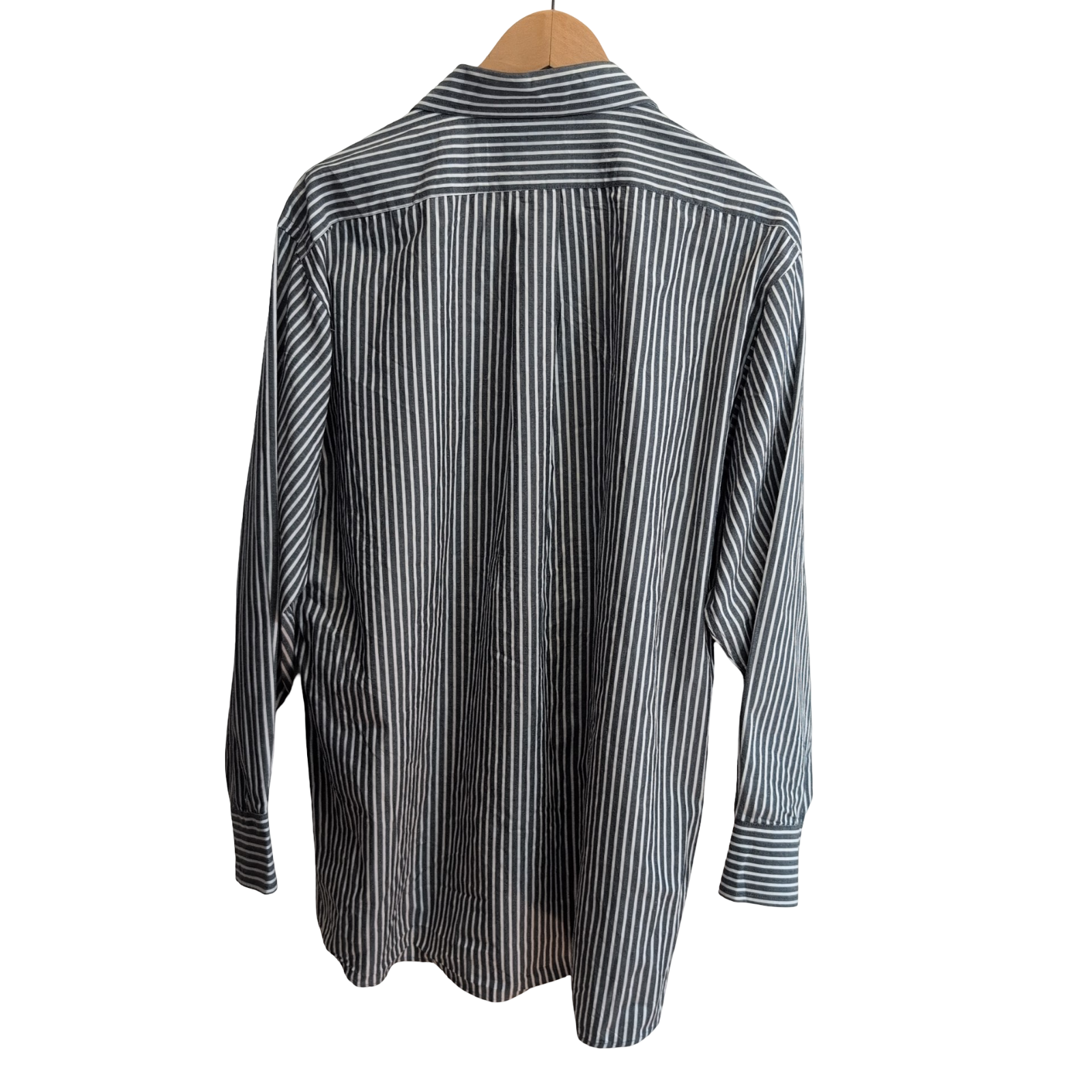 Chemise CHAPS grise et blanche à rayures taille L/XL #184e