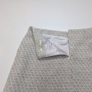 Mini Jupe Femme M Cubic Gris Blanc Doublée Chaude Neuve Sans Étiquette
