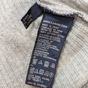 Sweat Tommy Hilfiger Gris Clair Texture Gaufrée Logo Manche - Taille L / XL