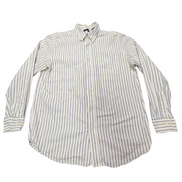 Chemise CHAPS blanche à rayures grises taille L #152e