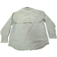 Chemise L.L. Bean nylon vert pastel uni 2 poches manches longues  taille L