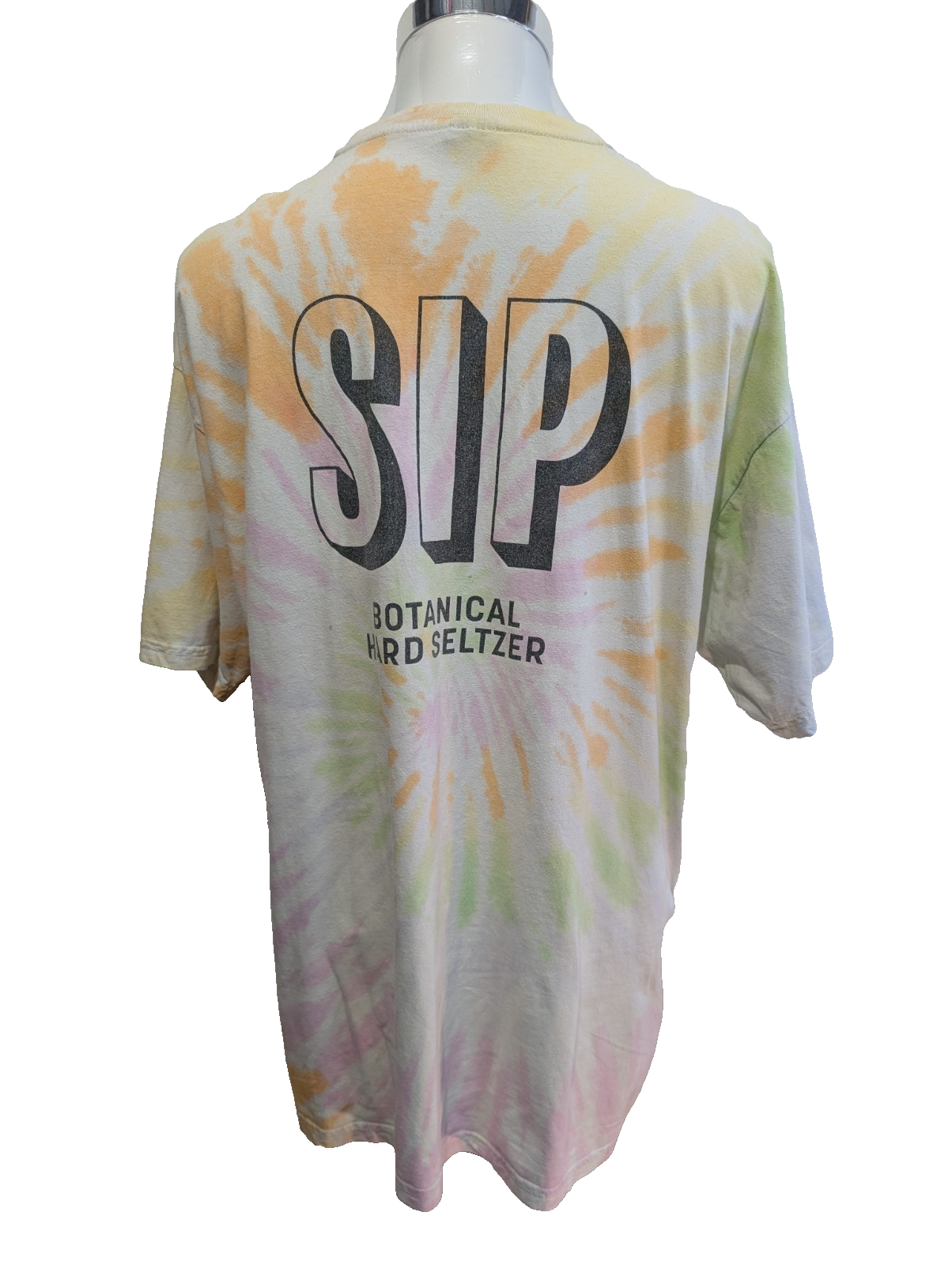 Vintage Tie-Dye T-Shirt XXL River Wear SIP Seltzer Graphic Tee Top Coton |112T