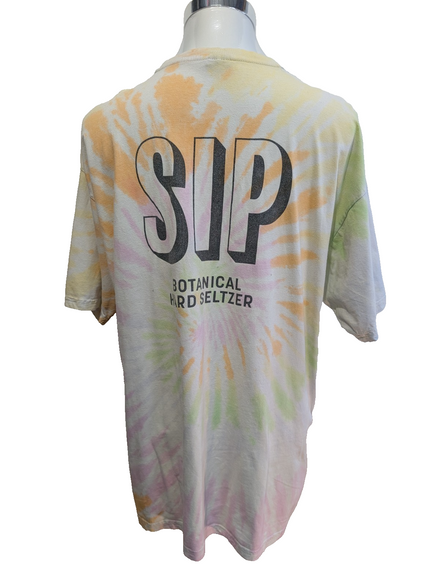 Vintage Tie-Dye T-Shirt XXL River Wear SIP Seltzer Graphic Tee Top Coton |112T