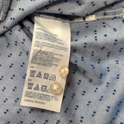Chemise Tommy Hilfiger Bleue à Motifs Manches Longues 1 Poche - Taille S/M
