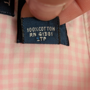 Chemise Ralph Lauren rose petits carreaux logo bleu ciel taille L #2555