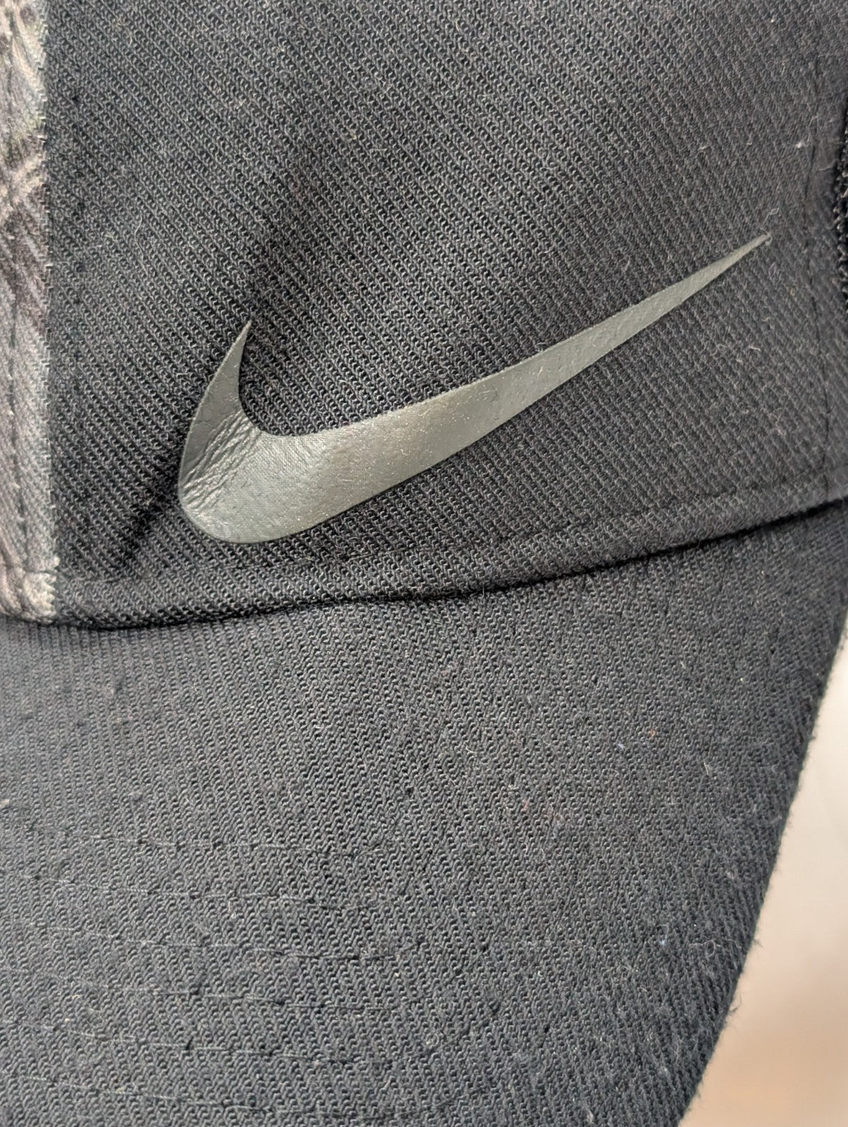 Casquette NIKE GOLF Vintage Noire et Grise Tour de tête 58 cm Sans Réglage