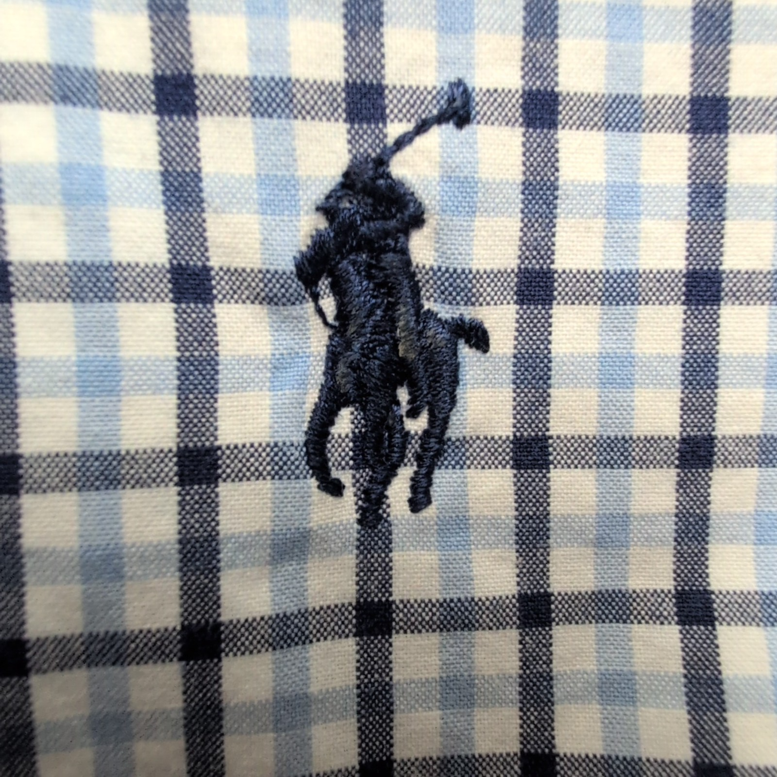 Chemise Polo Ralph Lauren XL Bleue Carreaux Col Classique Coton Shirt