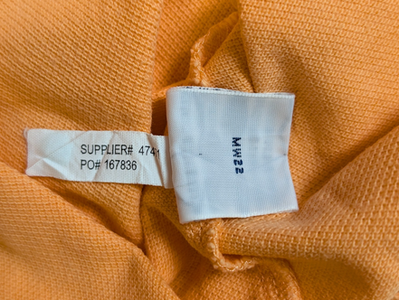 Polo manches courtes Polo Ralph Lauren XL orange pêche logo bleu coton