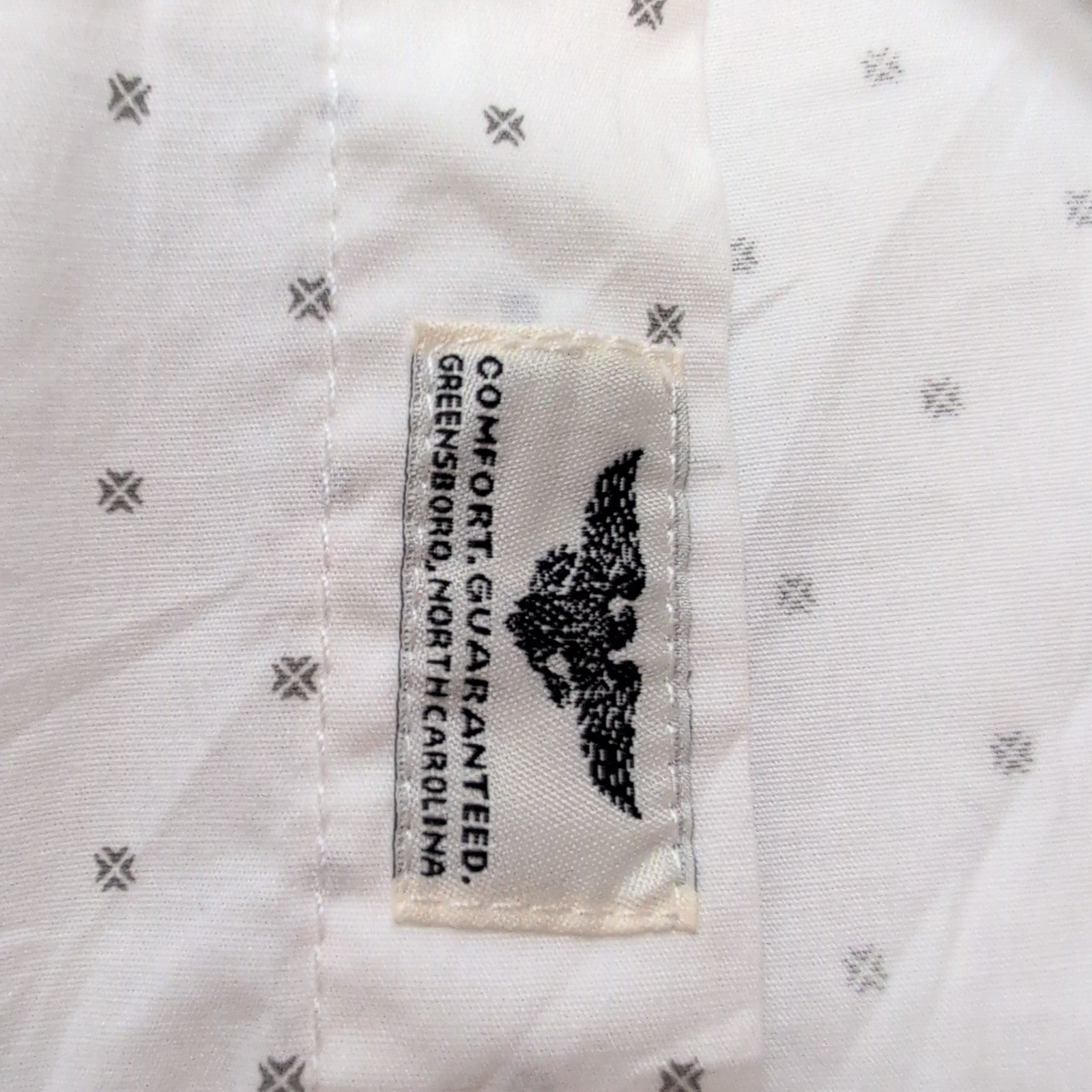Chemise Wrangler Stretch Blanche à Motifs Petits Points Gris Taille 3XL Tall