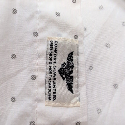 Chemise Wrangler Stretch Blanche à Motifs Petits Points Gris Taille 3XL Tall