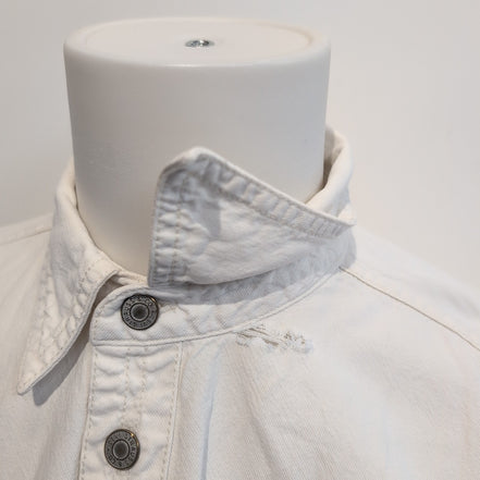 Chemise en Jean Levis Couleur blanc uni 100% coton taille XL Bouton en métal 2 p