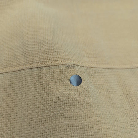 Chemise Hawaïenne Tommy Bahama XL Soie Jaune Boutons Bois Vintage