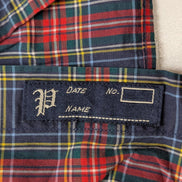 Chemise Ralph Lauren Taille L Carreaux Rouge Bleu Logo Jaune - Excellent État
