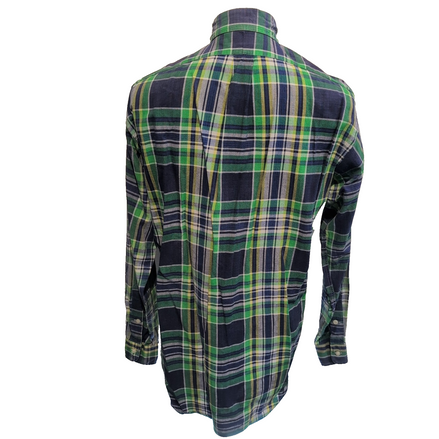 Chemise Shirt Ralph Lauren Blaire S Carreaux Vert Bleu Jaune Button Down