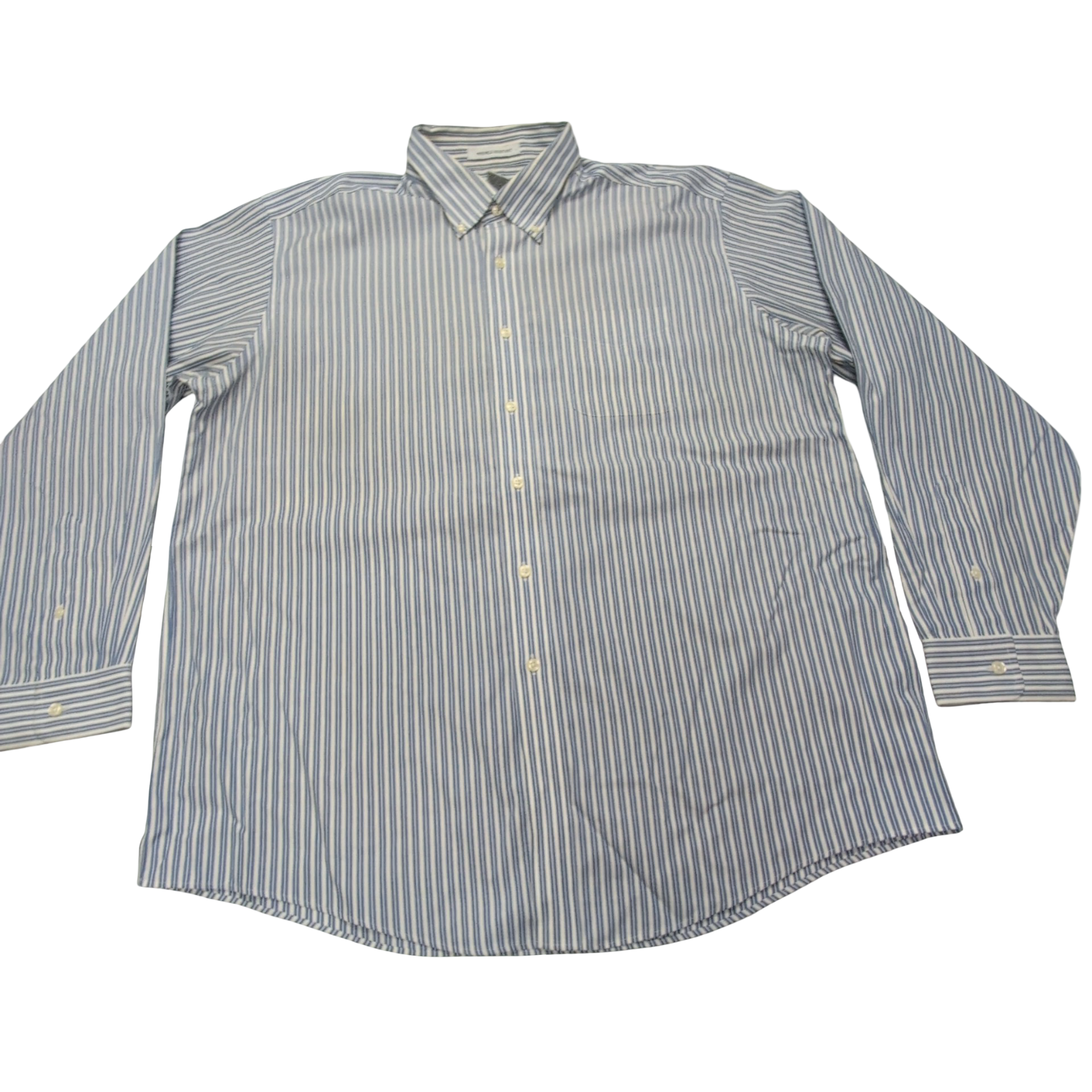 Chemise L.L. Bean à rayures bleues 1 poche taille XL