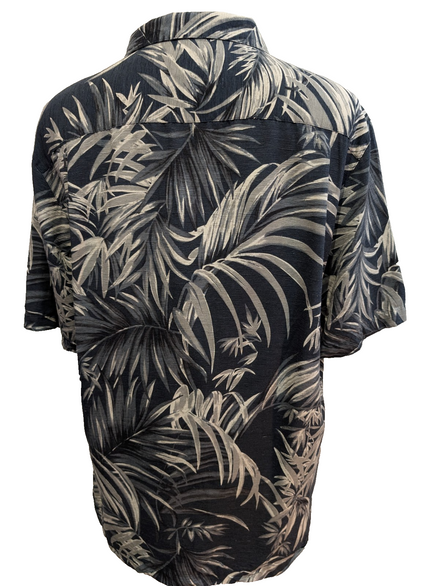 Chemise Hawaïenne Havana Jack's Café 100% Soie - Vert Foncé - Taille L