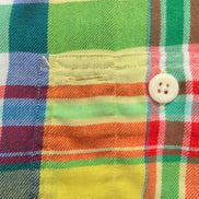 Chemise Polo Ralph Lauren M Multicolore Aztèque Carreaux 2 Poches Coton