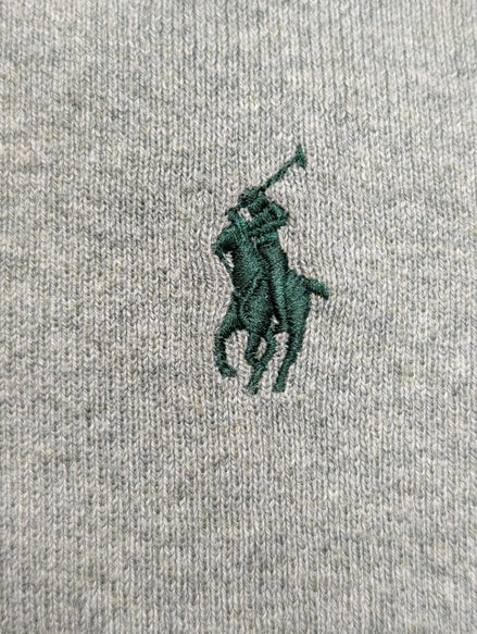 Pull Polo Ralph Lauren Gris/Vert Pâle - 100% Coton Pima - Taille 4XL / 3XLT