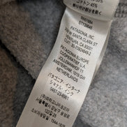 Sweat Patagonia Gris Col Rond Imprimé Bordeaux M