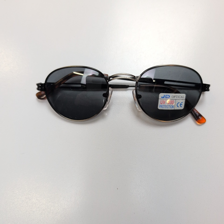 Lunettes de soleil JD Optical Y2K Pilote Acier Brossé Imitation Bois