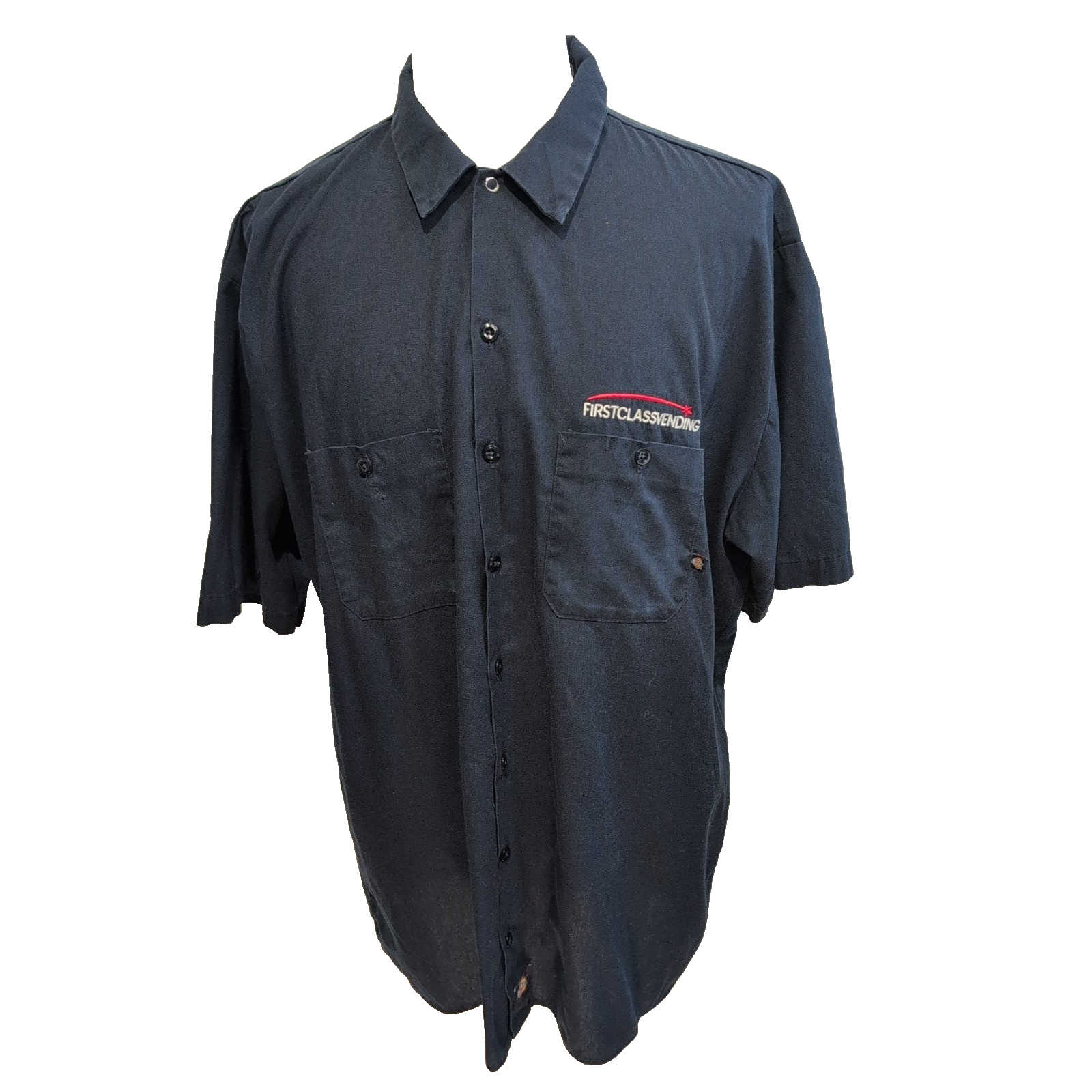Dickies Chemise Bleu Marine Workwear Manches Courtes Homme Taille 2XL