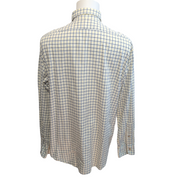 Titre : Chemise Polo Ralph Lauren L Carreaux Blanc Jaune Noir 100% Coton