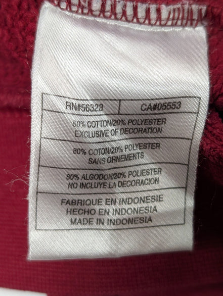 Magnifique sweat Nike vintage ROUGE BORDEAUX Logo brodé XL