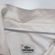 Chemise Lacoste Slim Fit 39 S (M ajusté) Blanche 100% Coton Logo Gris