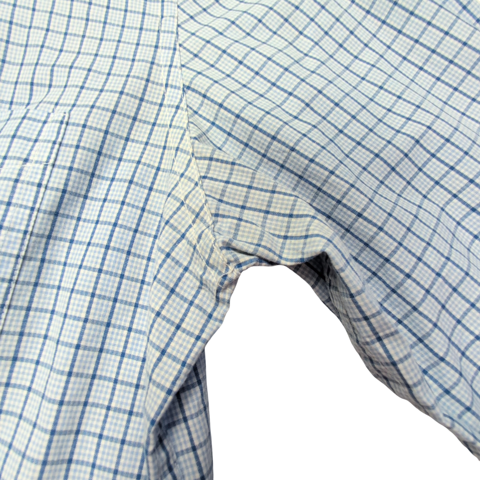 Chemise Chaps bleu clair à carreaux taille M #48e
