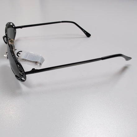 Lunettes de soleil Y2K Branche fine Acier Brossé Ovale