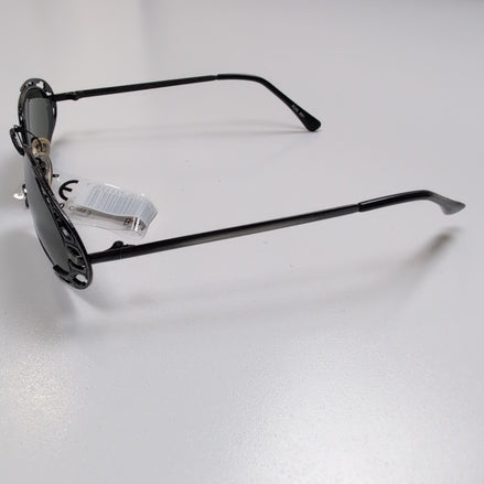Lunettes de soleil Y2K Branche fine Acier Brossé Ovale