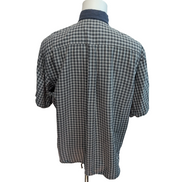 Chemise Dockers XL Kaki Carreaux MC 100% Coton Poche manches courtes