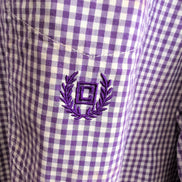 Chemise CHAPS à carreaux violet taille L #192e