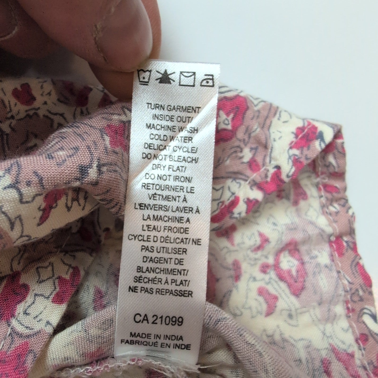 Robe Femme S Rose Crème Rayonne Bretelles Réglables Motif Bohème
