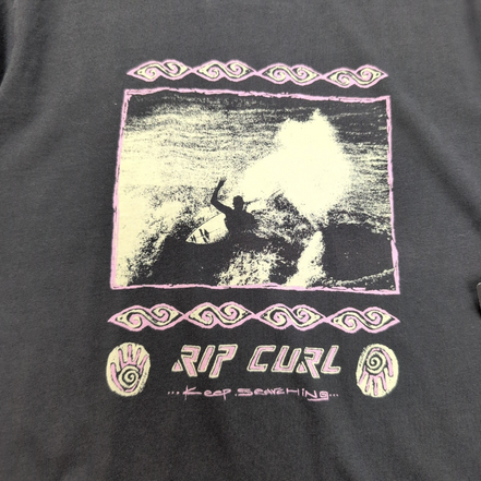 T-shirt Rip Curl Manches Longues 12 Ans Gris Surf Neuf avec Étiquette