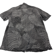 Chemise hawaïenne soie et lin Tasso Elba grise manches courtes taille M