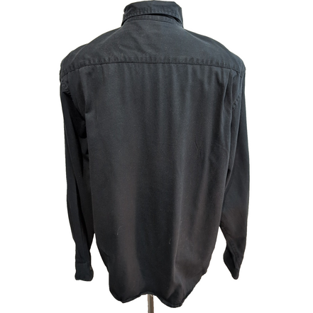 Chemise WRANGLER Noire avec Poches Manches Longues - Taille L (Coupe XL)