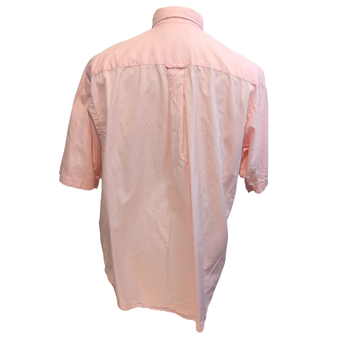 Chemise Nautica L Rose Pâle Half Sleeve 100% Coton Logo Brodé Poche
